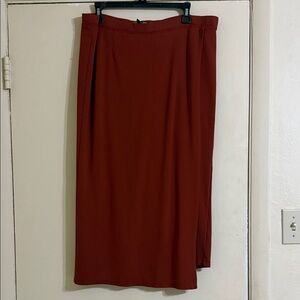 Betabrand Terracotta Midi Skirt/pant